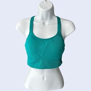 New Balance XL Athletic Sports Bra Teal Racerback Activewear Workout